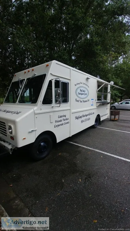 Big Guys Backyard Grill Food Truck at Easter Festival for Kids