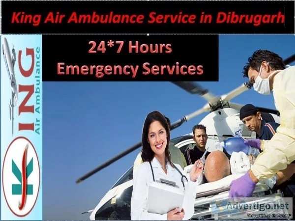 Hire Life Saving Air Ambulance Service in Dibrugarh