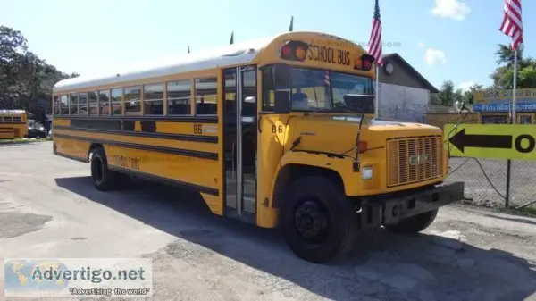 1997 GMC Bluebird Gas Powered School Bus 7500