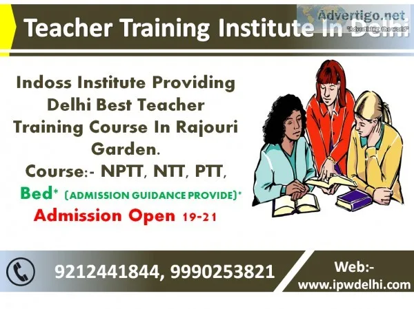 without entrance admission  ntt nptt course in delhi
