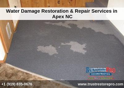 Emergency Water Restoration and Repair Services in Apex NC