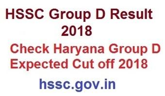 HSSC Group D Result 2018 Haryana Group D Result and Cut Off