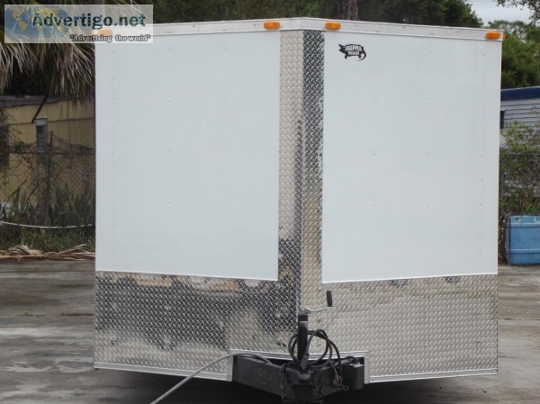 8.5x 24 Enclosed Trailer sidedoorRamp