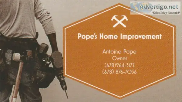 Popes home improvement
