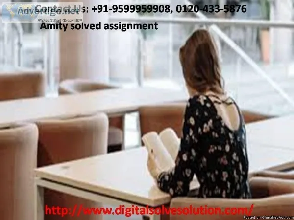 Where do you find amity solved assignment on web 0120-433-5876