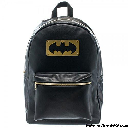 Batman Metal Logo Black Backpack