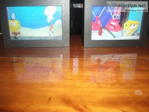 3X SPOUNGEBOB SQAUREPANTS FRAMED PHOTOS