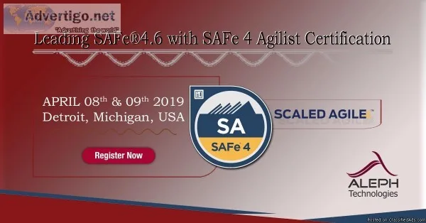 Leading SAFe 4.6  Aleph Technologies  Scaled Agile 