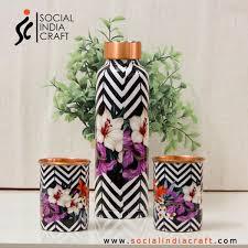 Handmade Copperware  Copper Water Bottle  Copper Mugs