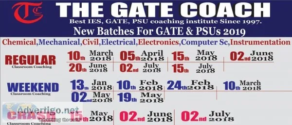 Best gate coaching for gate 2020 exam