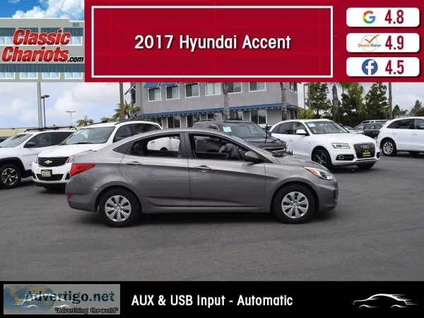 Used 2017 Hyundai Accent SE for Sale in San Diego - 19432r