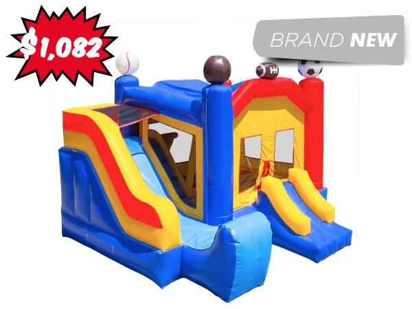 Large Combo Bounce house and slides - Commercial