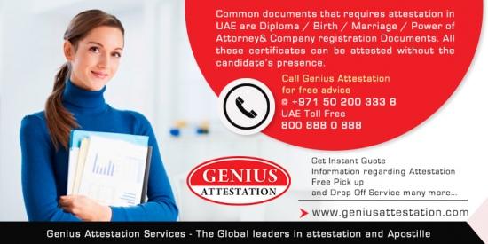 Diploma Certificate Attestation for UAE