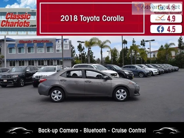 Used 2018 Toyota Corolla LE for Sale in San Diego- 19435r
