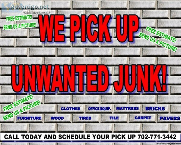 WE PICK UP LEFT-OVER JUNK AND HAUL AWAYCheap Quotes