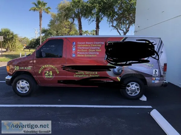 Carpet Cleaning Van with Truck Mount