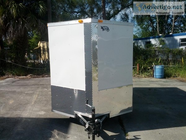 6x 12 Enclosed TrailersidedoorRam p