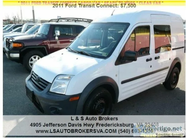 2011 FORD TRANSIT CONNECT XL MINI CARGO VAN