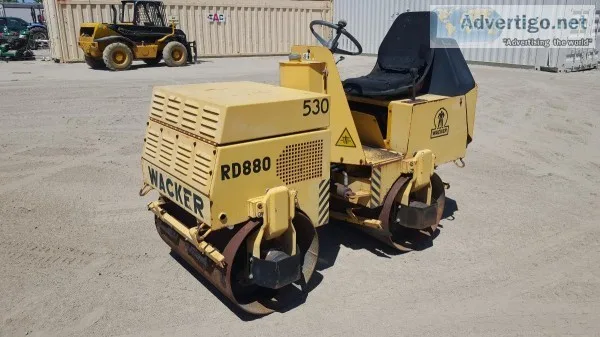 WACKER RD880 VIBRATORY TANDEM SMOOTH DRUM ROLLER