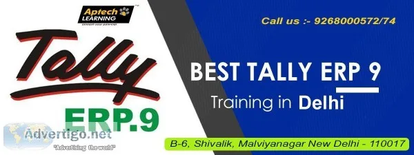 Best Tally ERP-9 Training Institute in DelhiAptech Malviya Nagar