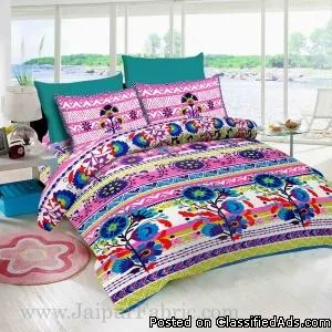 Stylish Bed Sheet Cotton Printed King Size Bed Sheets