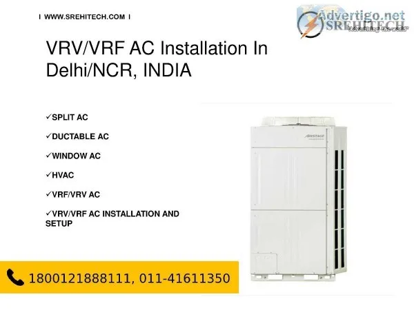 VRV VRF AC Installation Services in DelhiNCRIndia