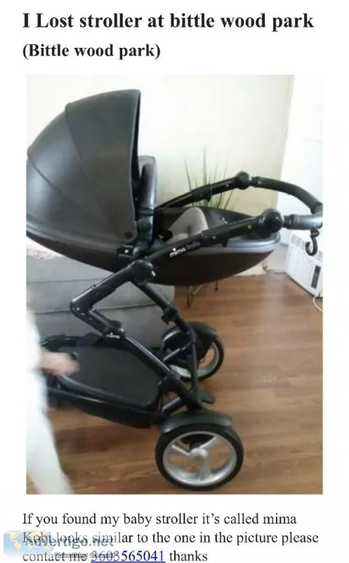 Lost stroller mima kobi black