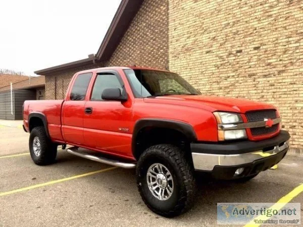 2004 Chevrolet Silverado 1500 Red Truck Pickup