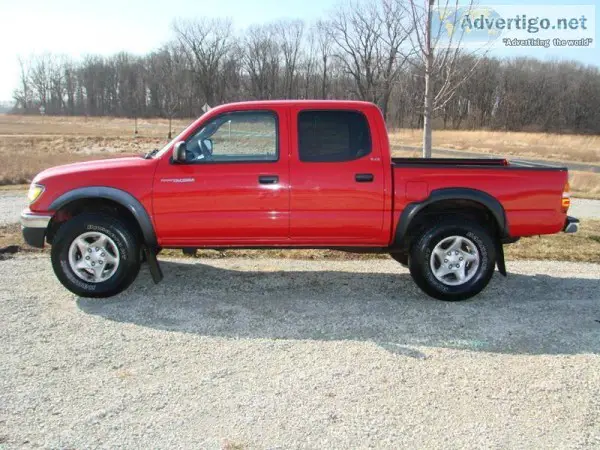 2004 Toyota Tacoma Red Pickup Truck 50041 Miles