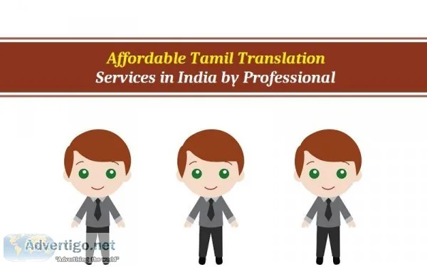 Affordable Tamil Translation Services in India by Professional