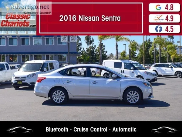 Used 2016 Nissan Sentra S for Sale in San Diego - 19496