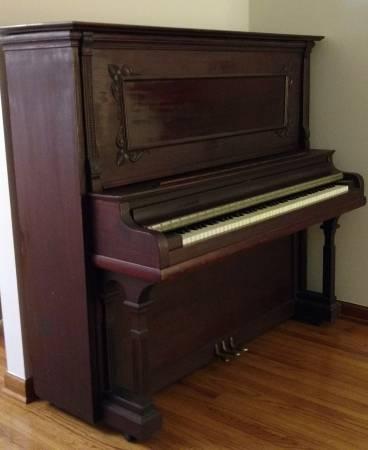 19th Century Mahogany Upright Piano