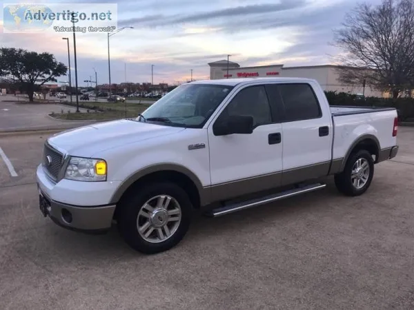2006 Ford F-150 Lariat White Pickup Truck