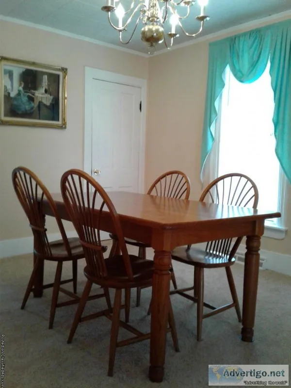 dining room table and chair set