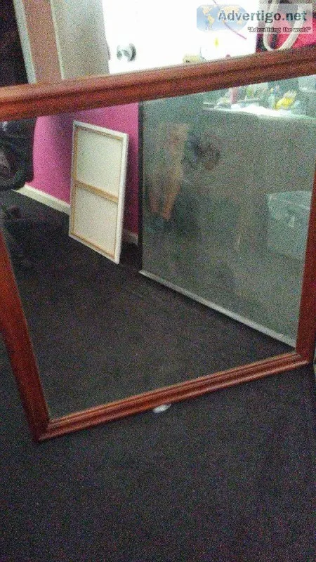 Nice BIG MIRROR - Like Cherry Wood