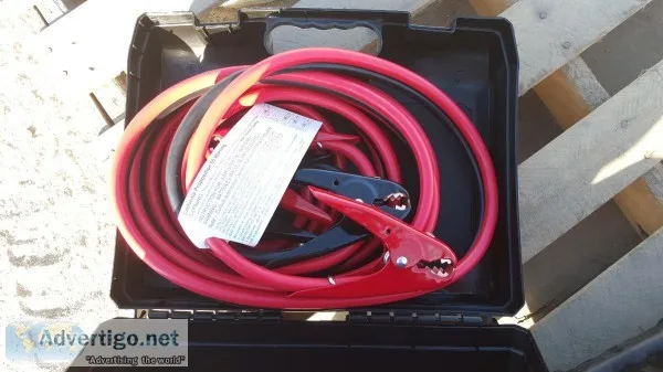(4) UNUSED 25  HEAVY DUTY BOOSTER CABLES 800amp.