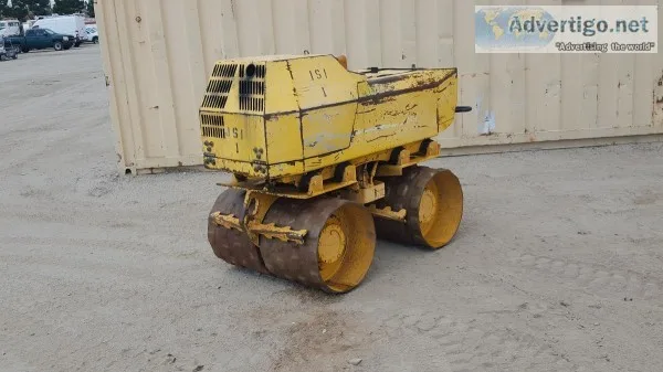 2007 RAMMAX P33 WALK BEHIND PADFOOT TRENCH ROLLER
