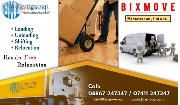 BIXMOVE PACKERS AND MOVERS MANAPAKKAM