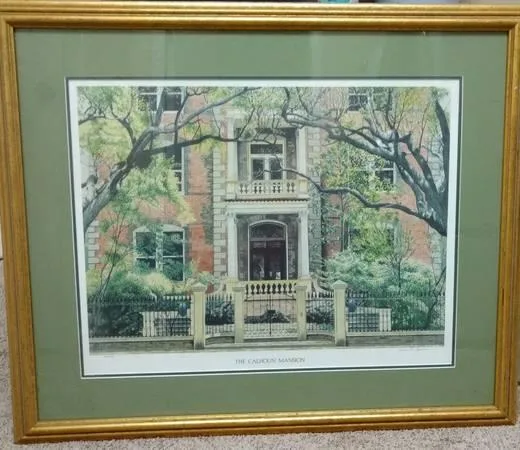 Calhoun Mansion Framed Print