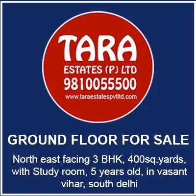 Ground Floor for sale in Vasant Vihar South Delhi