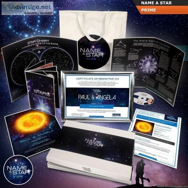Name a star certificate - Name a star store