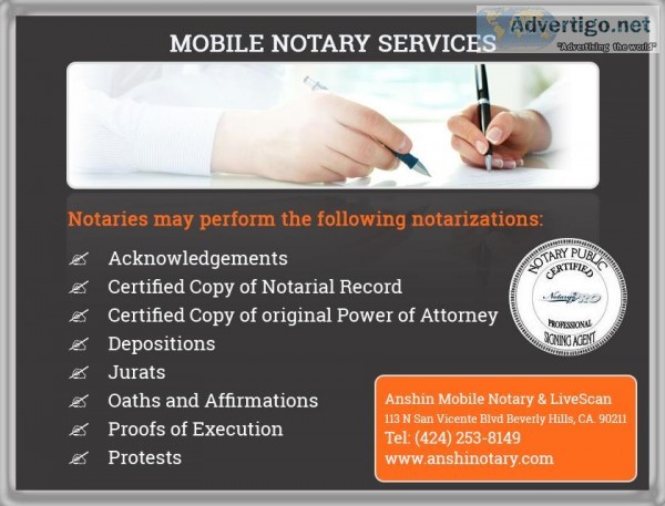 Notary Services &ndash at Your Convenience Now