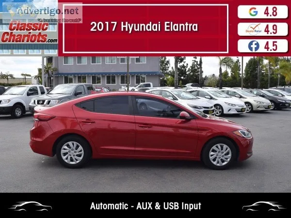 Used 2017 Hyundai Elantra SE for Sale in San Diego - 19618