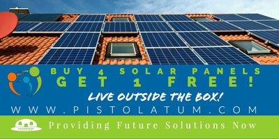 Solar Panels -SALE- BUY 4 GET 1 FREE