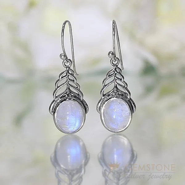 Moonstone Earring - SECRET LEAVES - GSJ