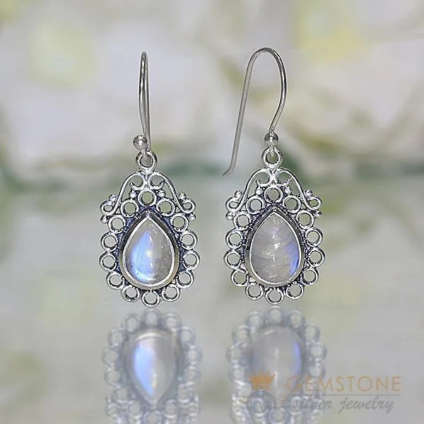 Moonstone Earring - ORNAMENTED APOLLO - GSJ