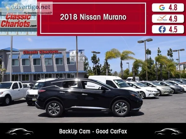 Used 2018 Nissan Murano SV for Sale in San Diego - 19608r