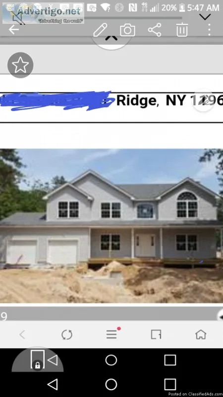 New construction residential homes