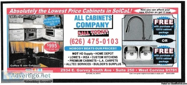 LOWEST COST KITCHEN CABINETS