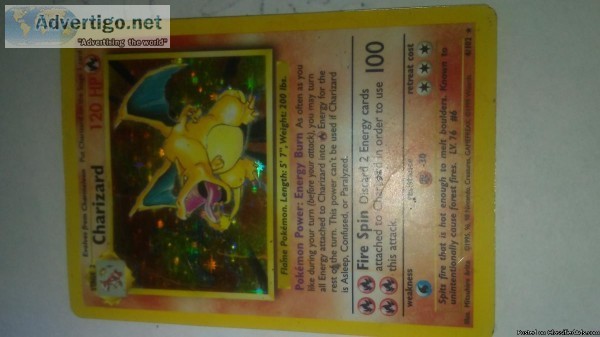 Pokemon card charizard 4102
